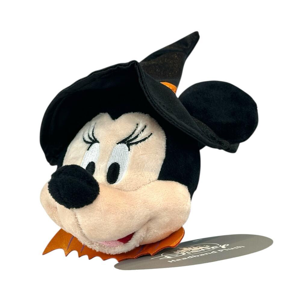 2025 Disney Parks “Minnie Mouse” Headband Plush Halloween Ears New